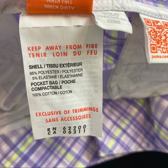 Puma Golf Plaid Tech Shorts - Picture 7 of 8